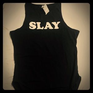 Victoria’s Secret PINK SLAY Bodysuit NWT Large